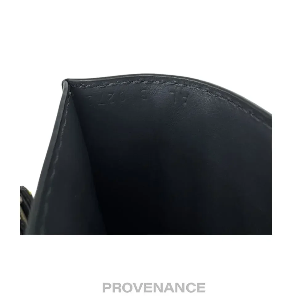 🔴 Givenchy Logo Card Holder Wallet - Grey Leather